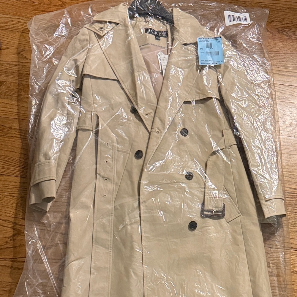 J. Crew Womens Tan Trench Coat